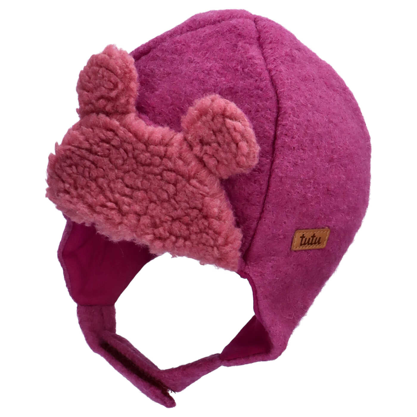 Wool hat with ears